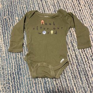 Hudson Jeans Olive Green Kids Bodysuit
